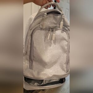 Silver Glitter Women's Backpack